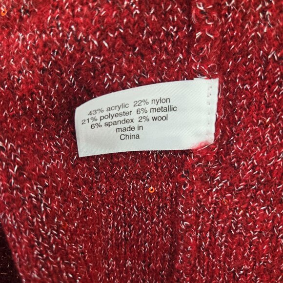 Lane Bryant Wool Blend Metallic Sequin Open Cardigan Sweater Size 18/20 - Picture 6 of 6